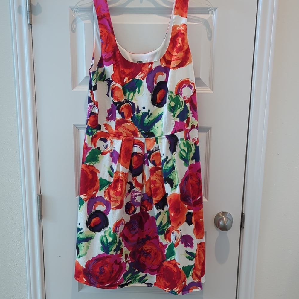 Cato Vibrant Floral Sleeveless Dress